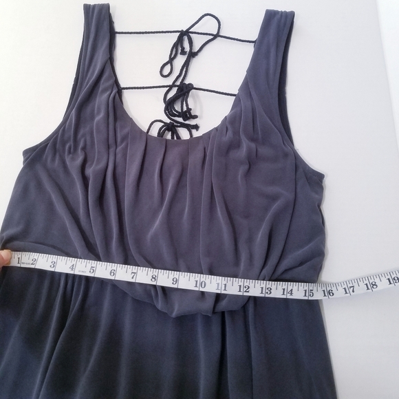 🌸 Free People‎ | Black Tie Flare Dress M - Picture 5 of 14